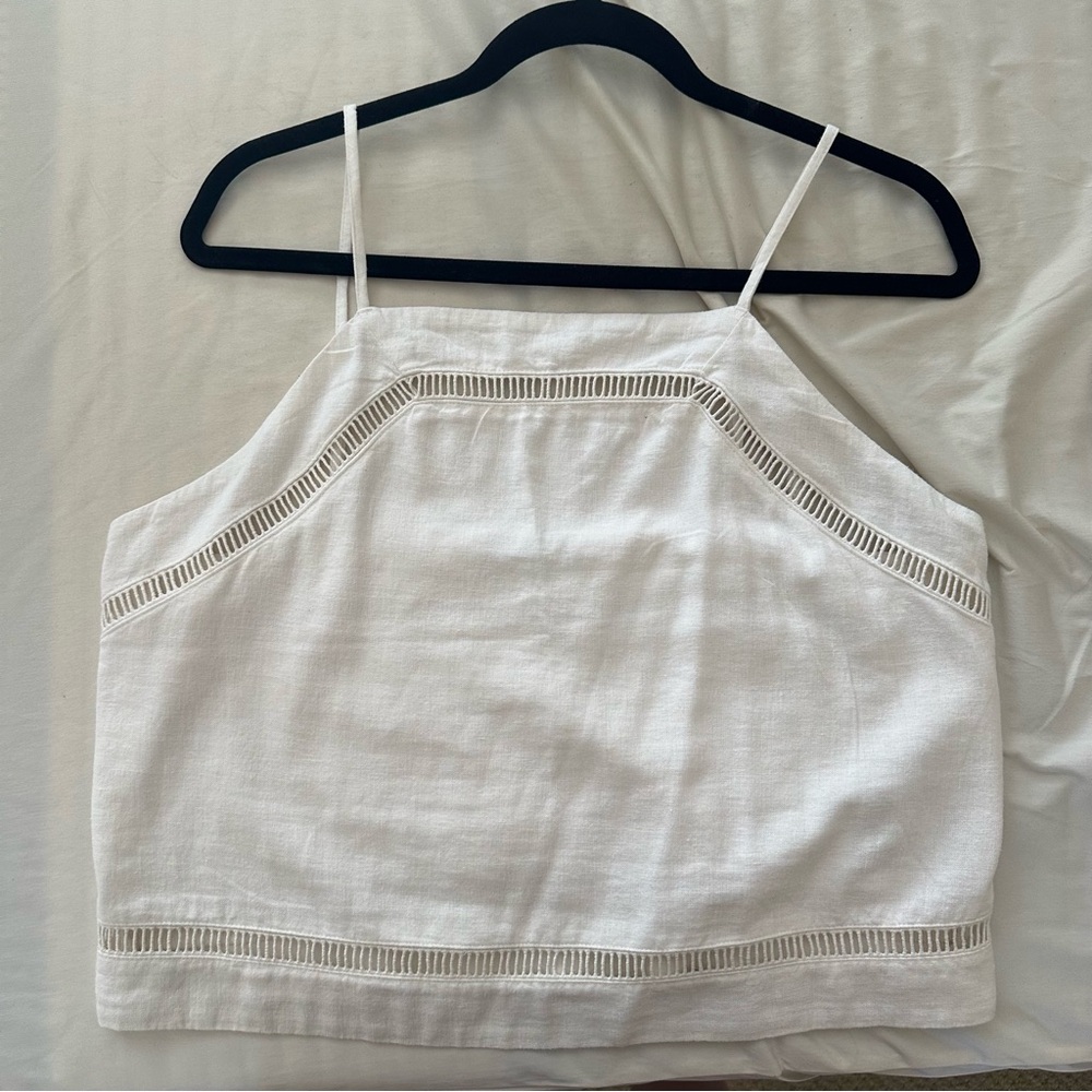 Abercrombie & Fitch | White Sleeveless Women's Top | Size Medium